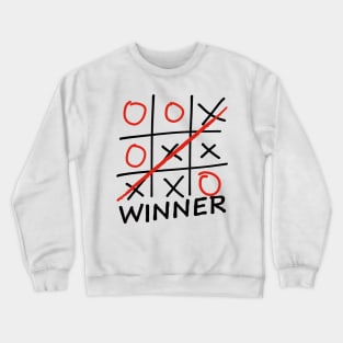 tic tac toe - winner Crewneck Sweatshirt